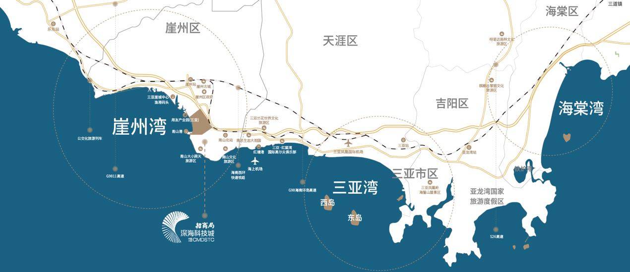 三亚招商雍华府区位图