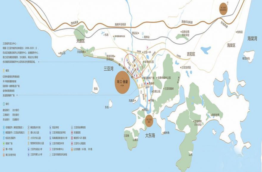 珠江俪豪交通图