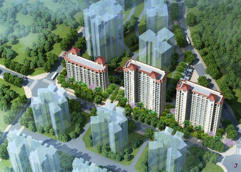 公园湖畔效果图