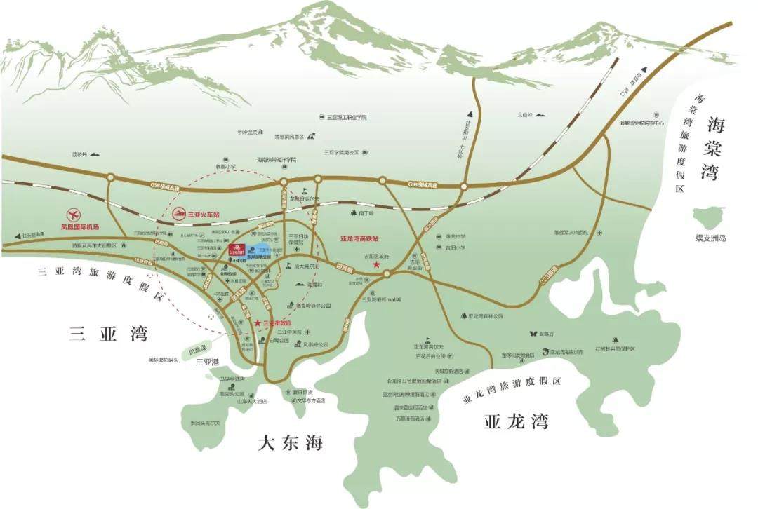 公园湖畔区位图